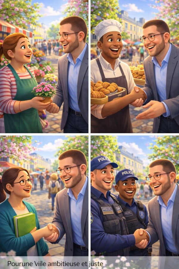 Medy Labidi au printemps, en rencontre avec les habitants